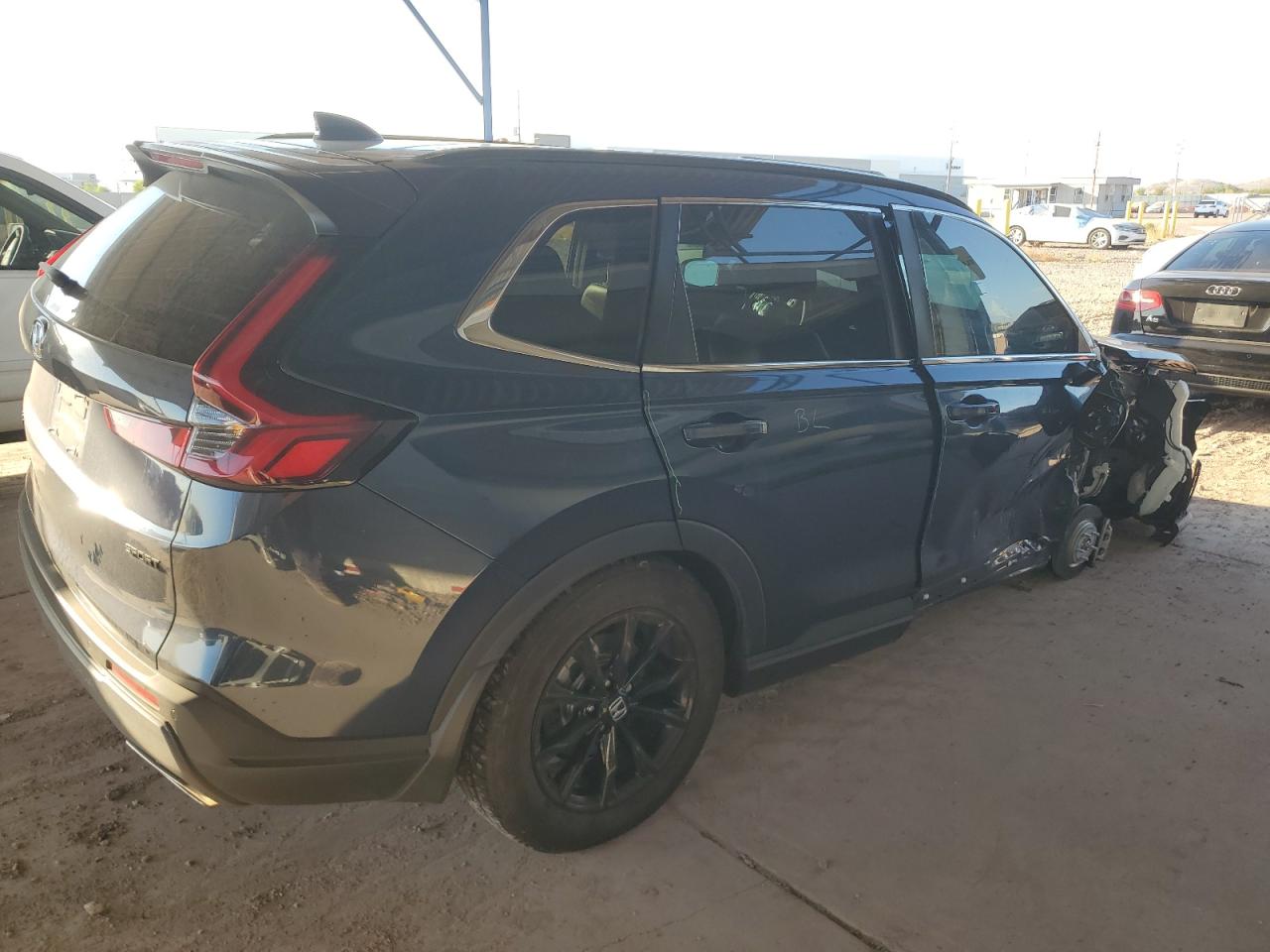 2024 Honda CR-V VIN 7FARS6H87RE027830 Copart auction photo, side / front end damage thumbnail 3
