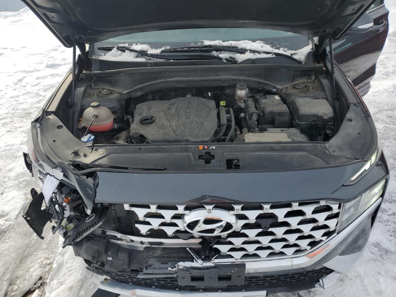 2021 Hyundai Santa Fe VIN 5NMS3DAJ1MH317211 Copart auction photo, front end damage thumbnail 12