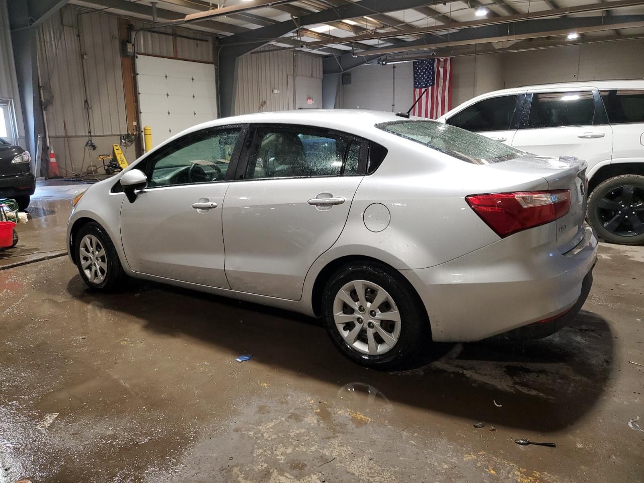 2016 KIA Rio VIN KNADM4A33G6657739 Copart auction photo, side damage thumbnail 2