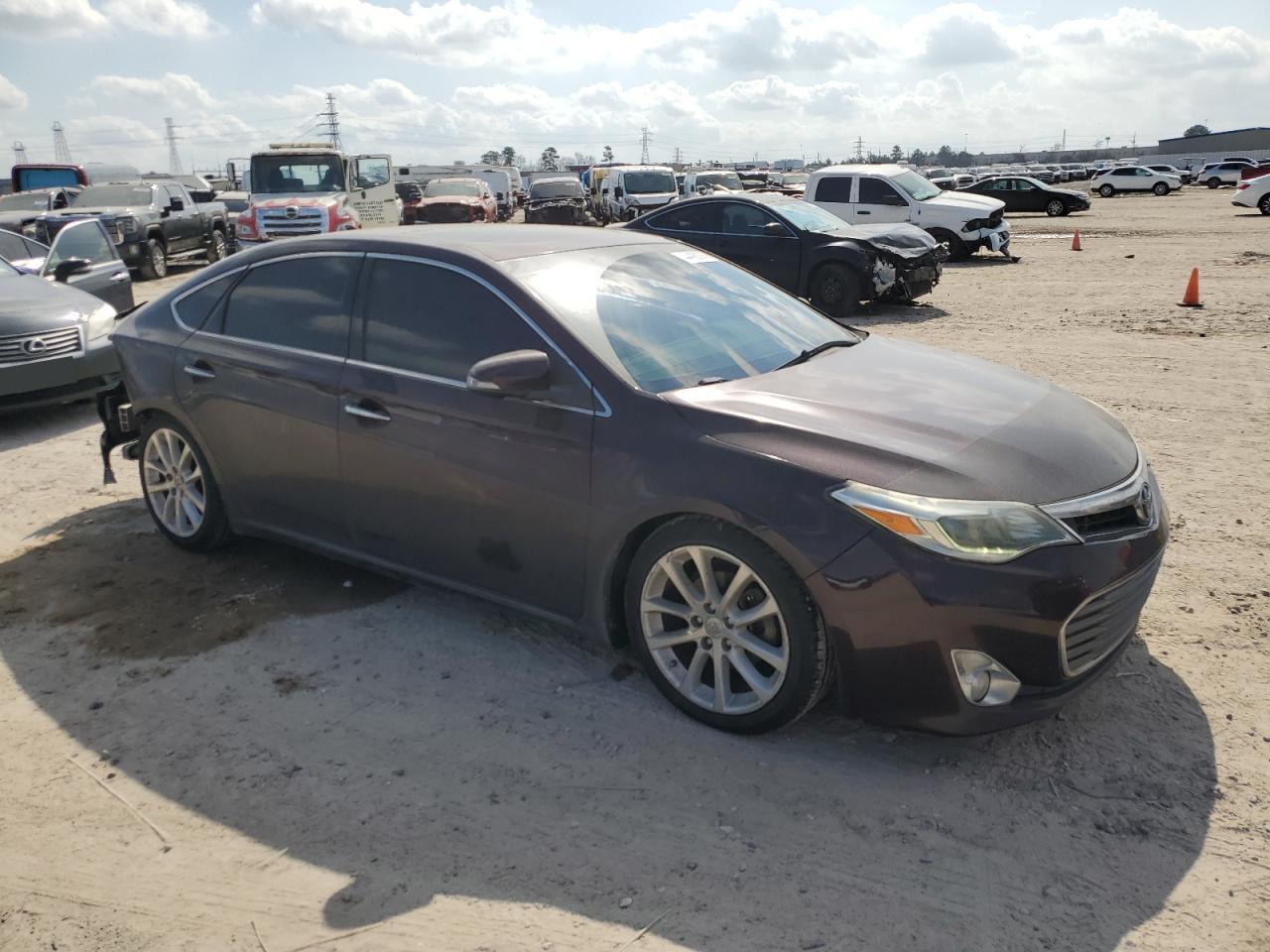 2014 Toyota Avalon VIN 4T1BK1EB0EU120234 Copart auction photo, rear end / side damage thumbnail 4