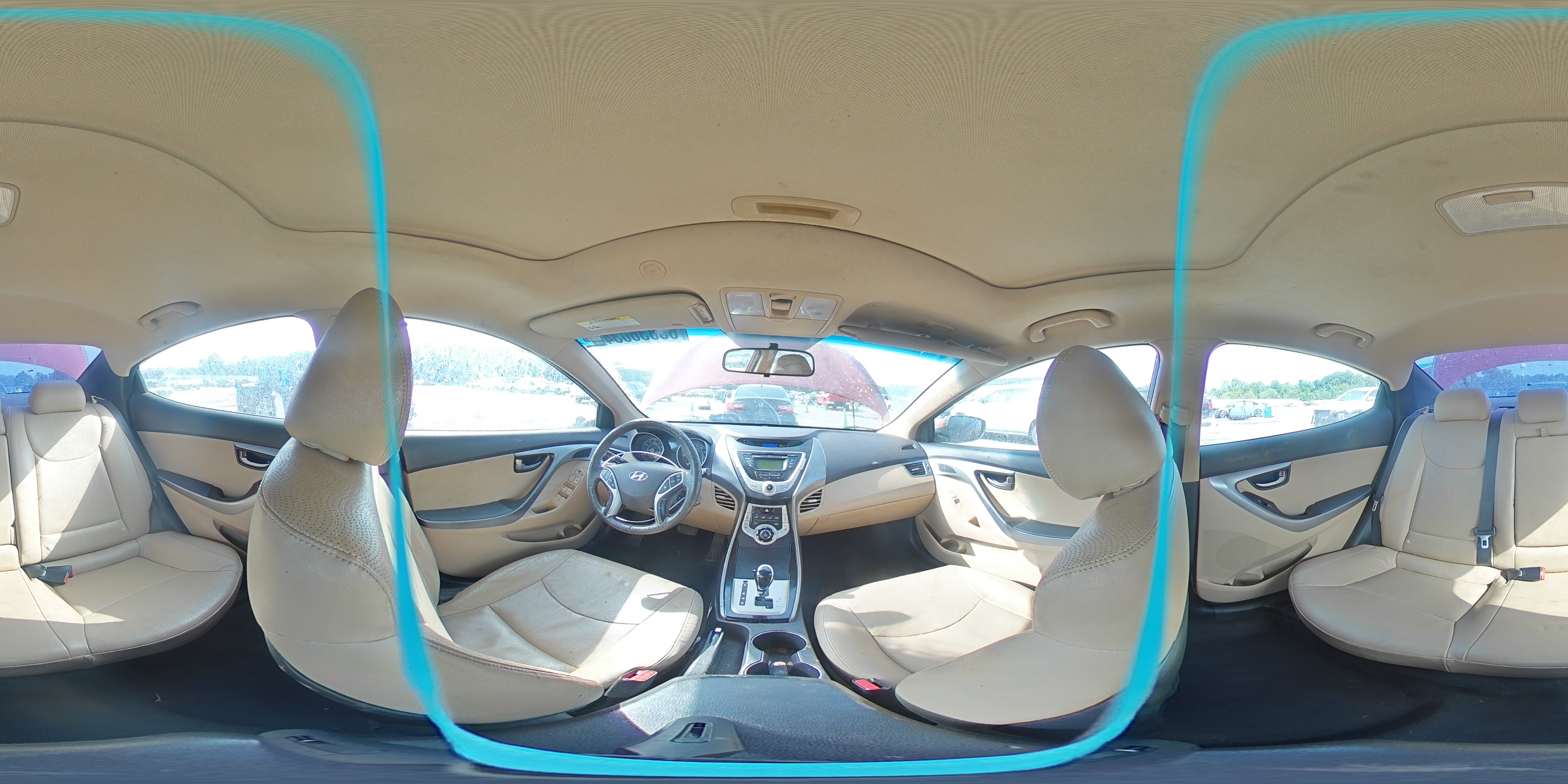 2012 Hyundai Elantra VIN KMHDH4AE8CU207840 Copart auction photo, all over damage thumbnail 13