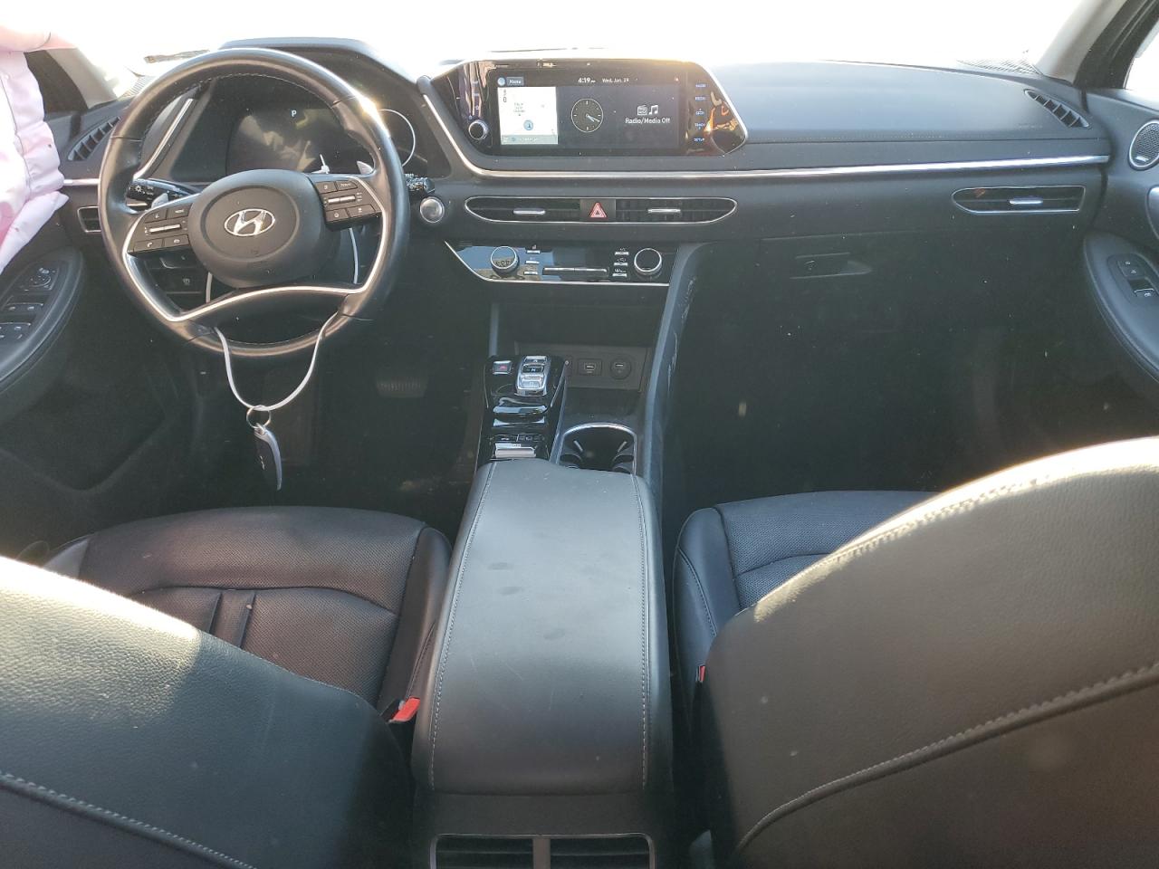 2021 Hyundai Sonata VIN 5NPEH4J24MH115800 Copart auction photo, side damage thumbnail 8
