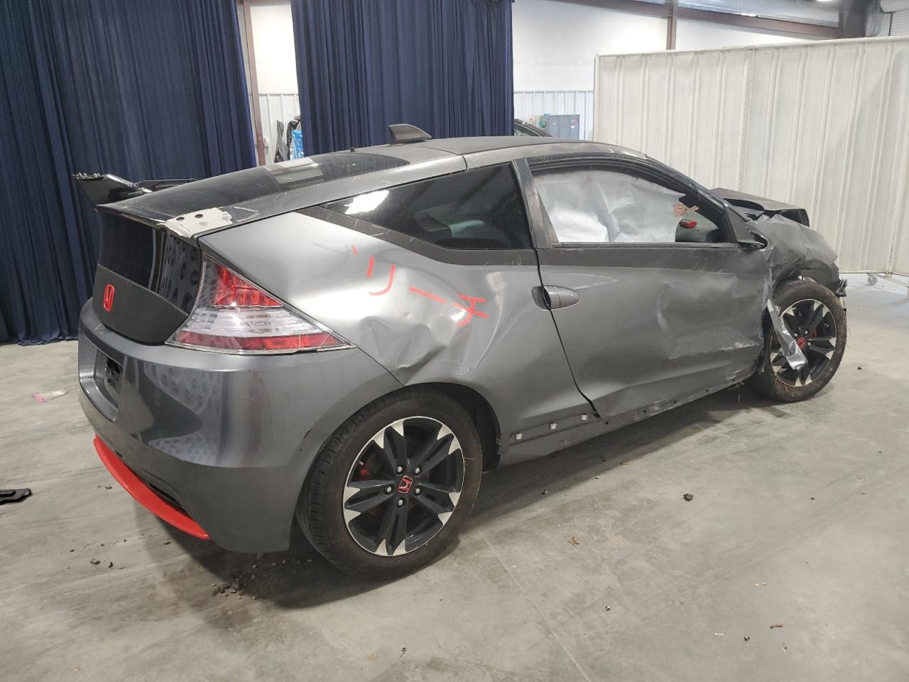 2014 Honda CR-Z VIN JHMZF1D49ES001280 Copart auction photo, all over damage thumbnail 3