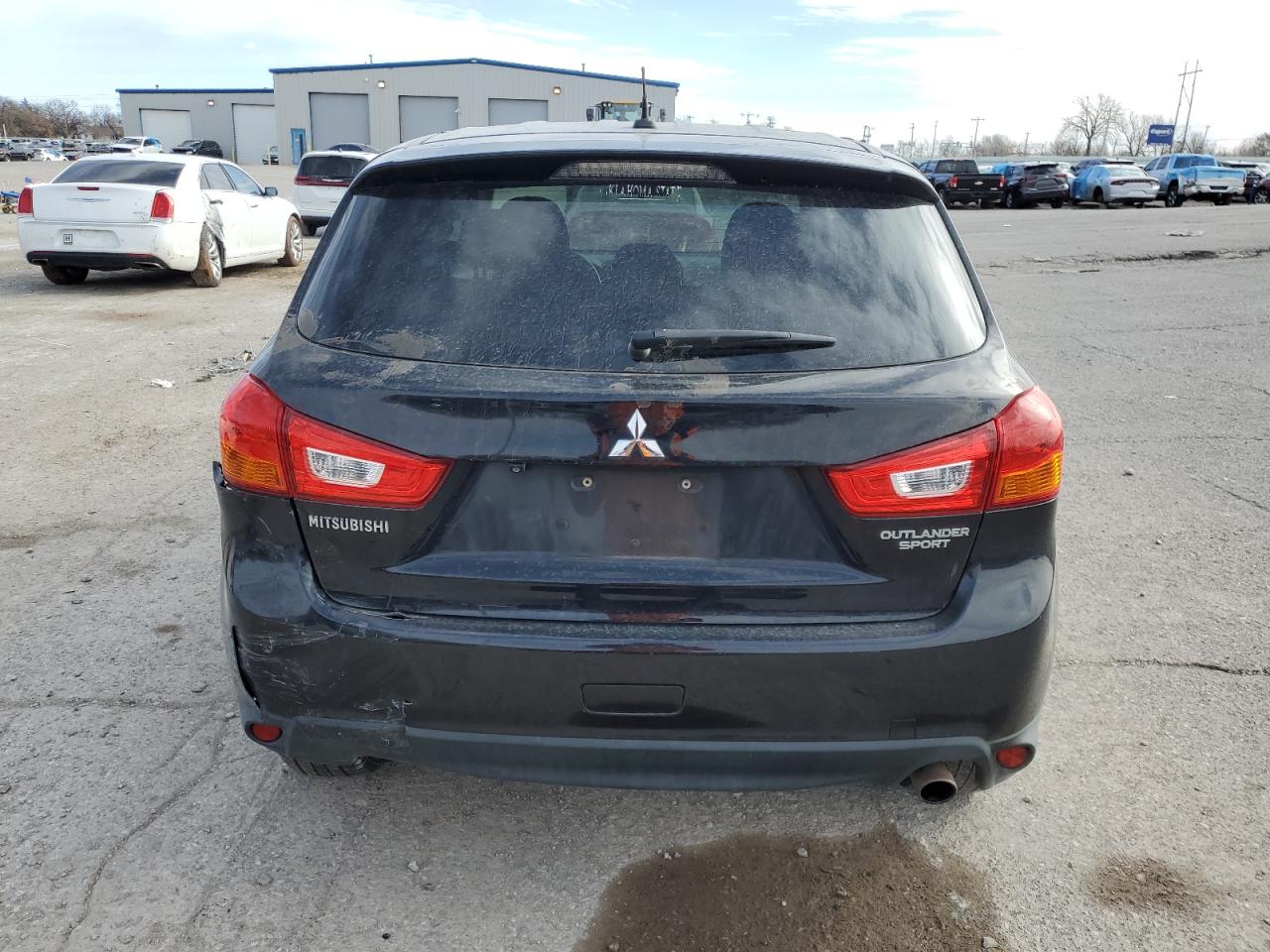 2014 Mitsubishi Outlander VIN 4A4AP4AU2EE003154 Copart auction photo, side / hail damage thumbnail 6