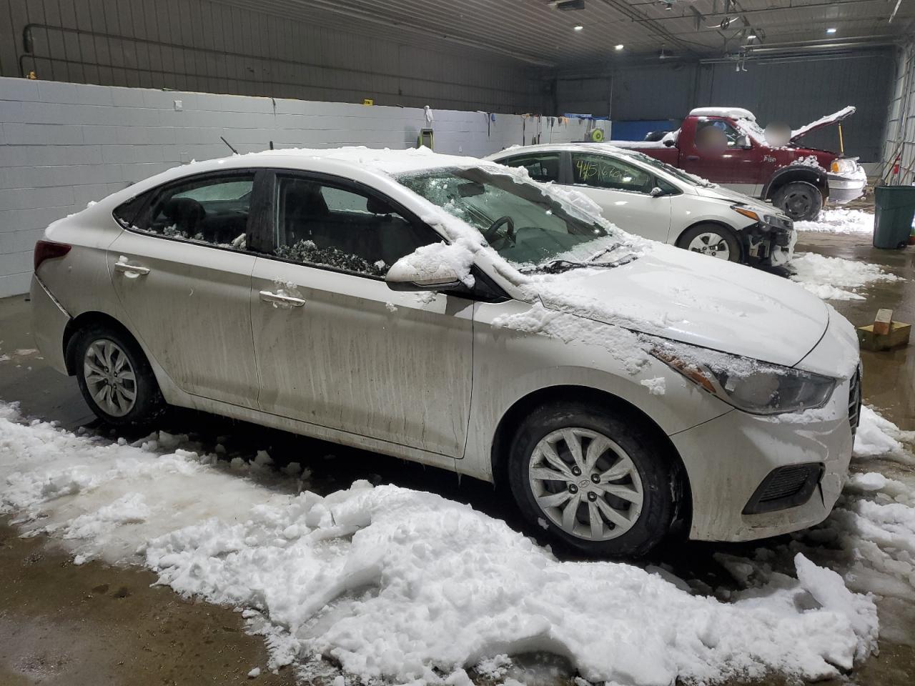 2020 Hyundai Accent VIN 3KPC24A67LE118804 Copart auction photo, front end / minor dent/scratches damage thumbnail 4