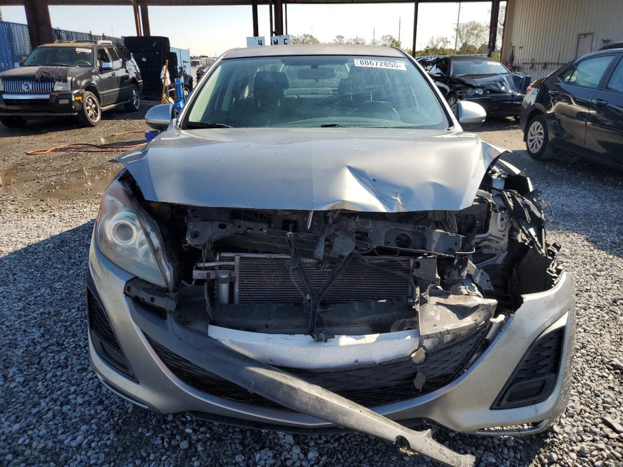 2011 Mazda 3 VIN JM1BL1VF2B1476315 Copart auction photo, front end / rear end damage thumbnail 5