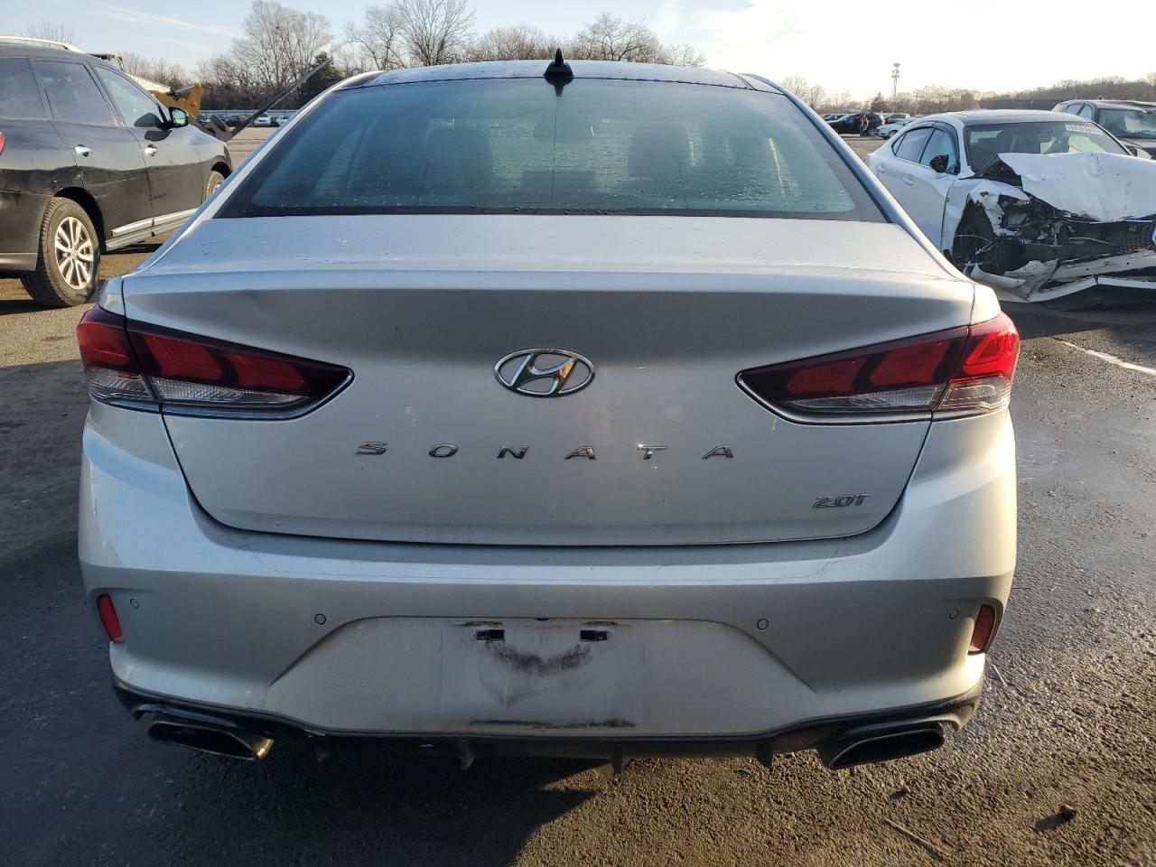 2019 Hyundai Sonata VIN 5NPE34AB2KH733922 Copart auction photo, side damage thumbnail 6
