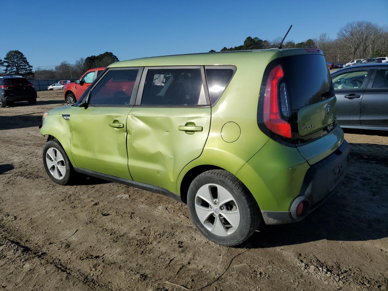 2016 KIA Soul VIN KNDJN2A26G7873691 Copart auction photo, front end / side damage thumbnail 2