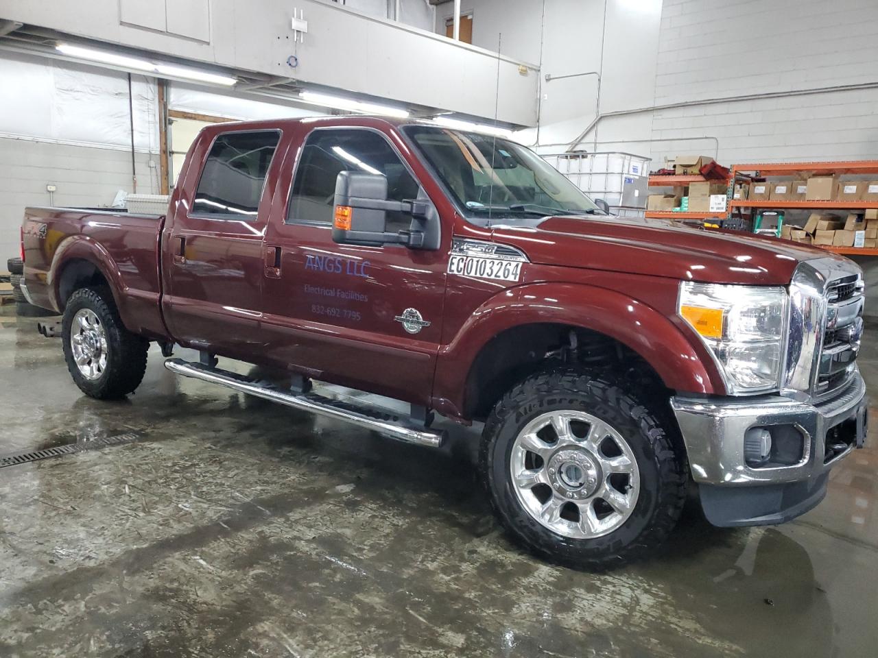 2015 Ford F250 VIN 1FT7W2BT0FED72630 Copart auction photo, front end / side damage thumbnail 4