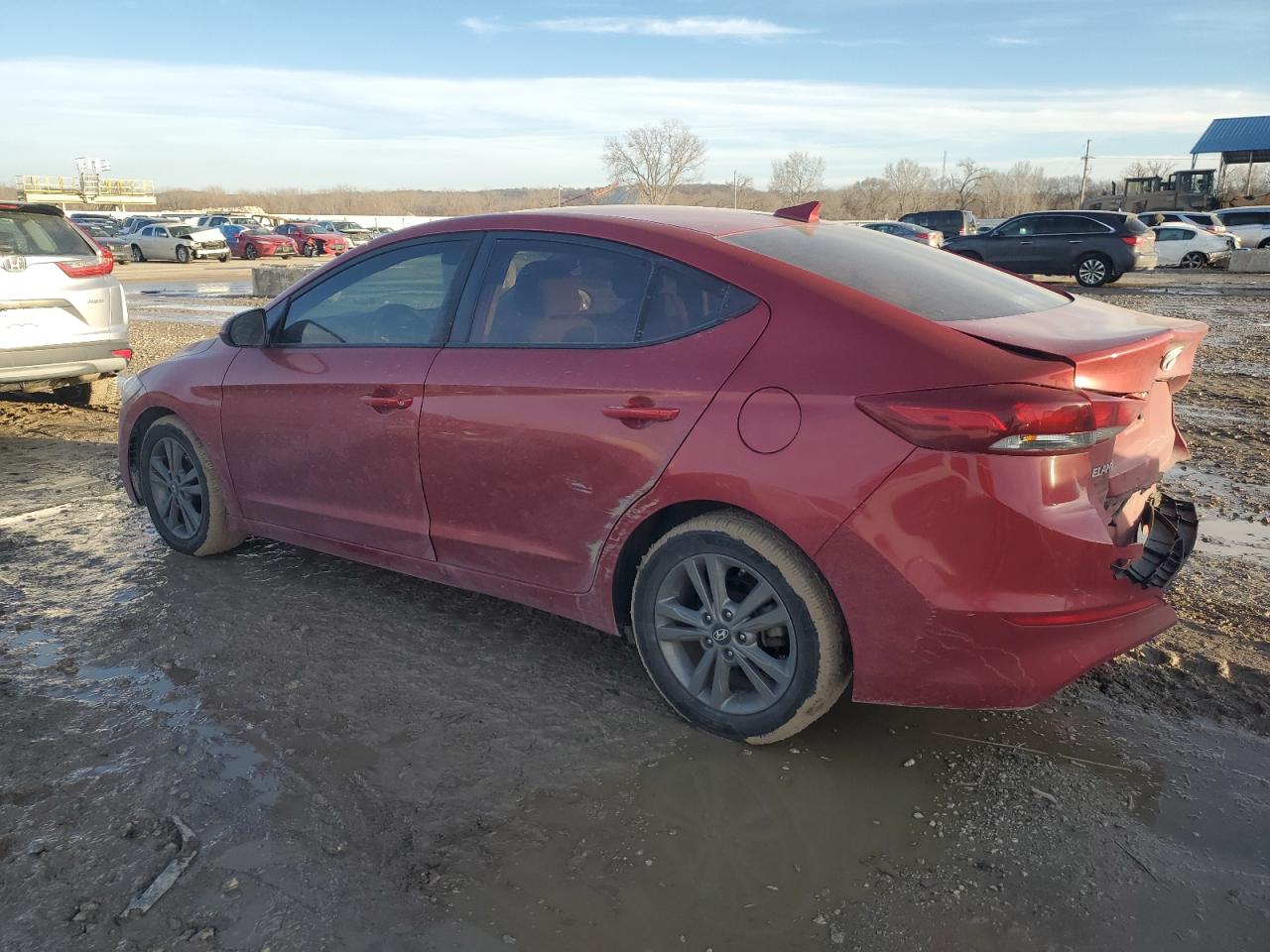 2018 Hyundai Elantra VIN 5NPD84LF7JH308062 Copart auction photo, rear end / front end damage thumbnail 2