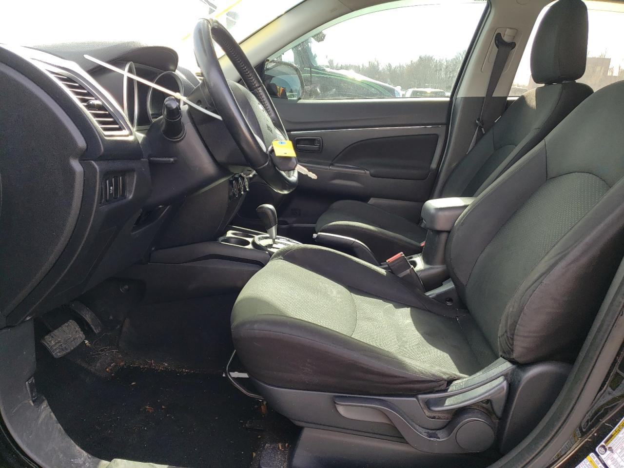 2015 Mitsubishi Outlander VIN 4A4AR3AU9FE027408 Copart auction photo, side / front end damage thumbnail 7