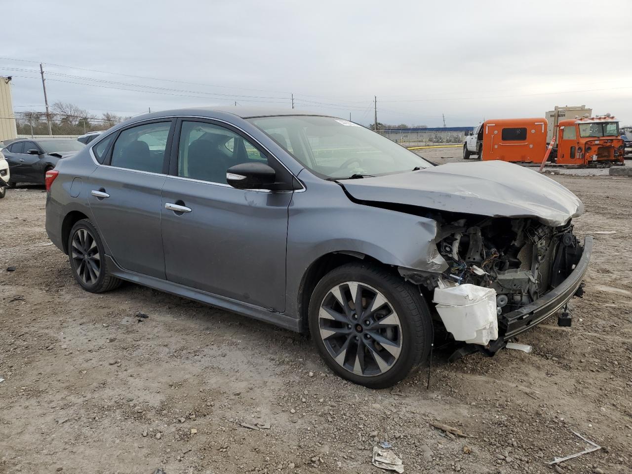 2019 Nissan Sentra VIN 3N1AB7AP8KY287909 Copart auction photo, front end / side damage thumbnail 4