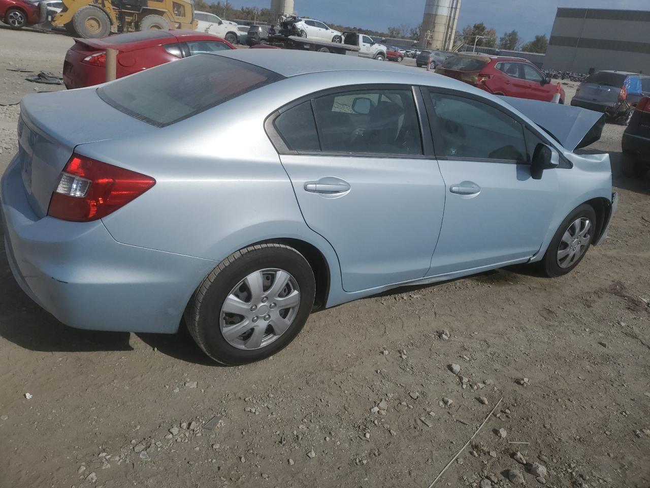 2012 Honda Civic VIN JHMFB2F54CS001825 Copart auction photo, front end damage thumbnail 3