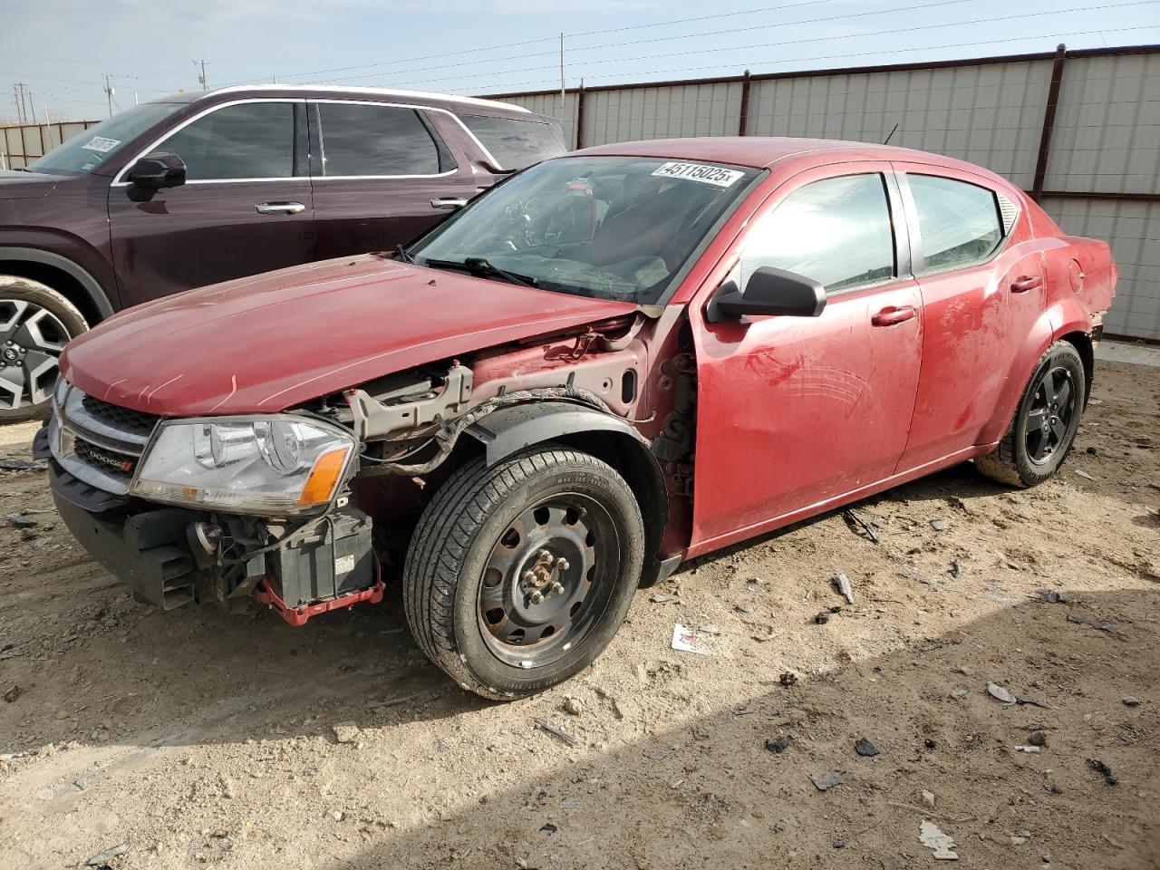 2013 Dodge Avenger VIN 1C3CDZAB7DN588059 - Copart auction photo