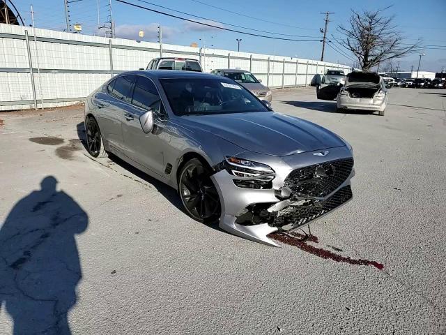2022 Genesis G70 VIN KMTG54TE3NU092088 Copart auction photo, front end / side damage thumbnail 11