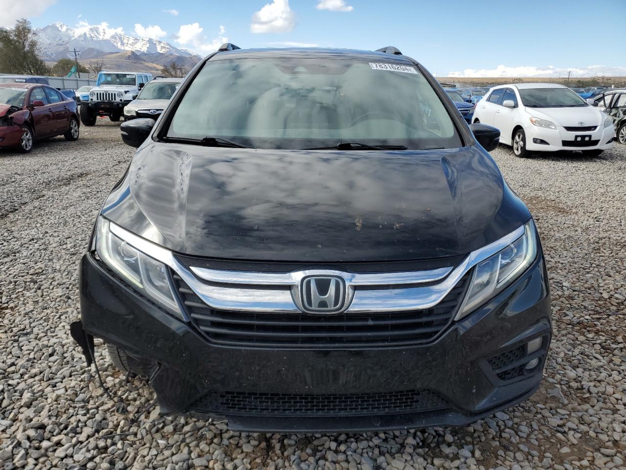 2019 Honda Odyssey VIN 5FNRL6H70KB057337 Copart auction photo, front end damage thumbnail 5
