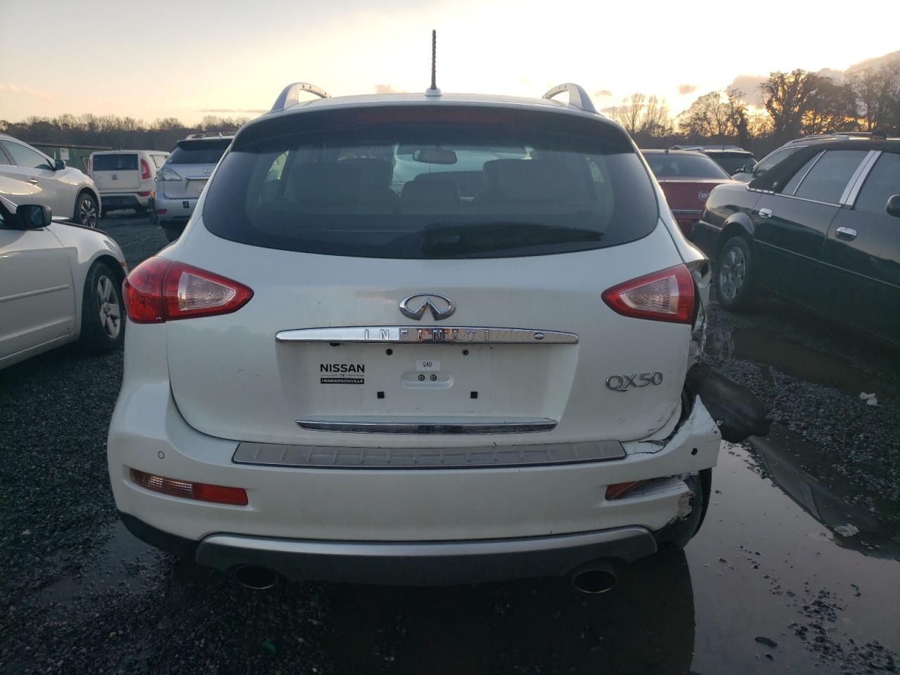 2016 Infiniti QX50 VIN JN1BJ0RR6GM266684 Copart auction photo, rear end / side damage thumbnail 6