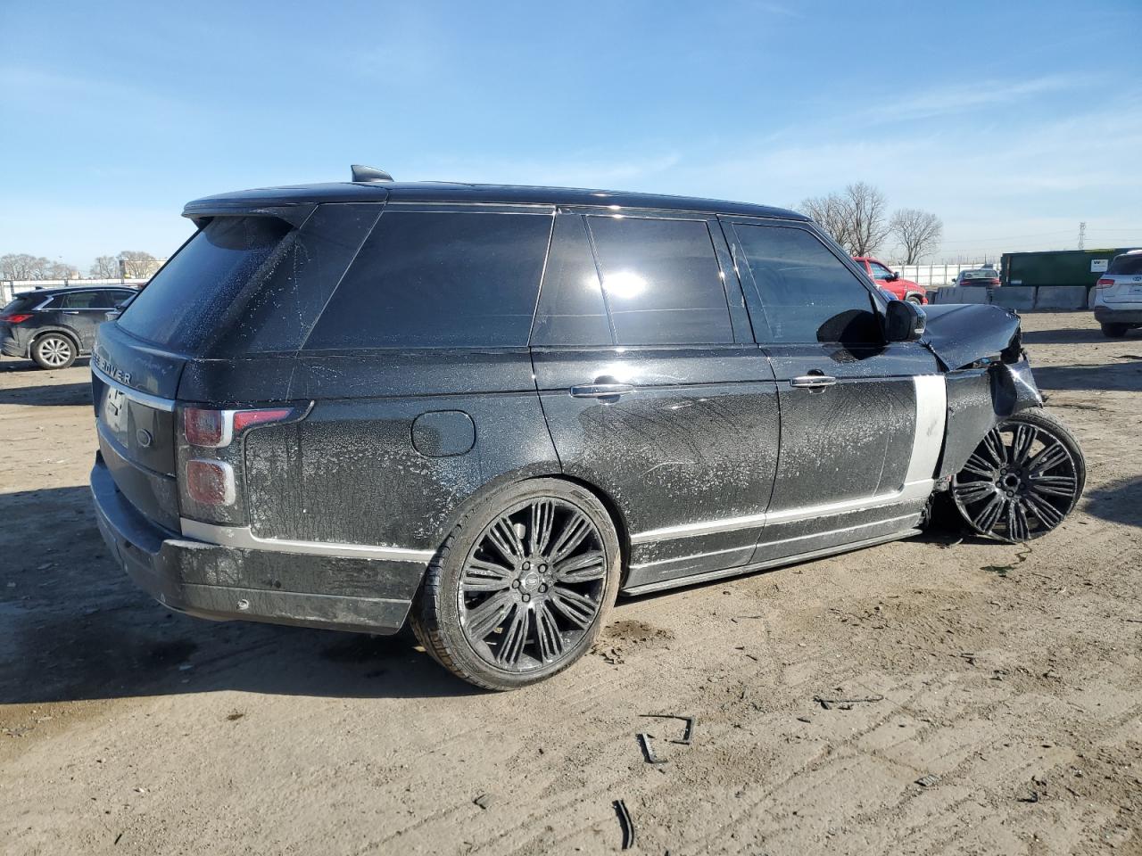 2021 Land Rover Range Rover VIN SALGV2SE3MA423815 Copart auction photo, front end damage thumbnail 3