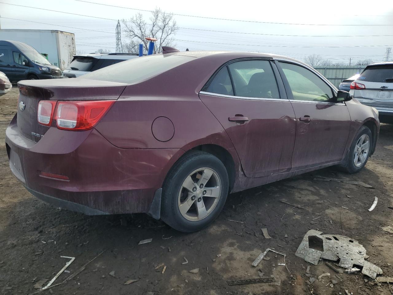 2015 Chevrolet Malibu VIN 1G11C5SL7FF134003 Copart auction photo, side / front end damage thumbnail 3