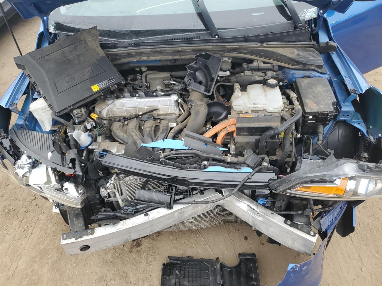 2017 Hyundai IONIQ VIN KMHC65LC3HU048705 Copart auction photo, front end damage thumbnail 12