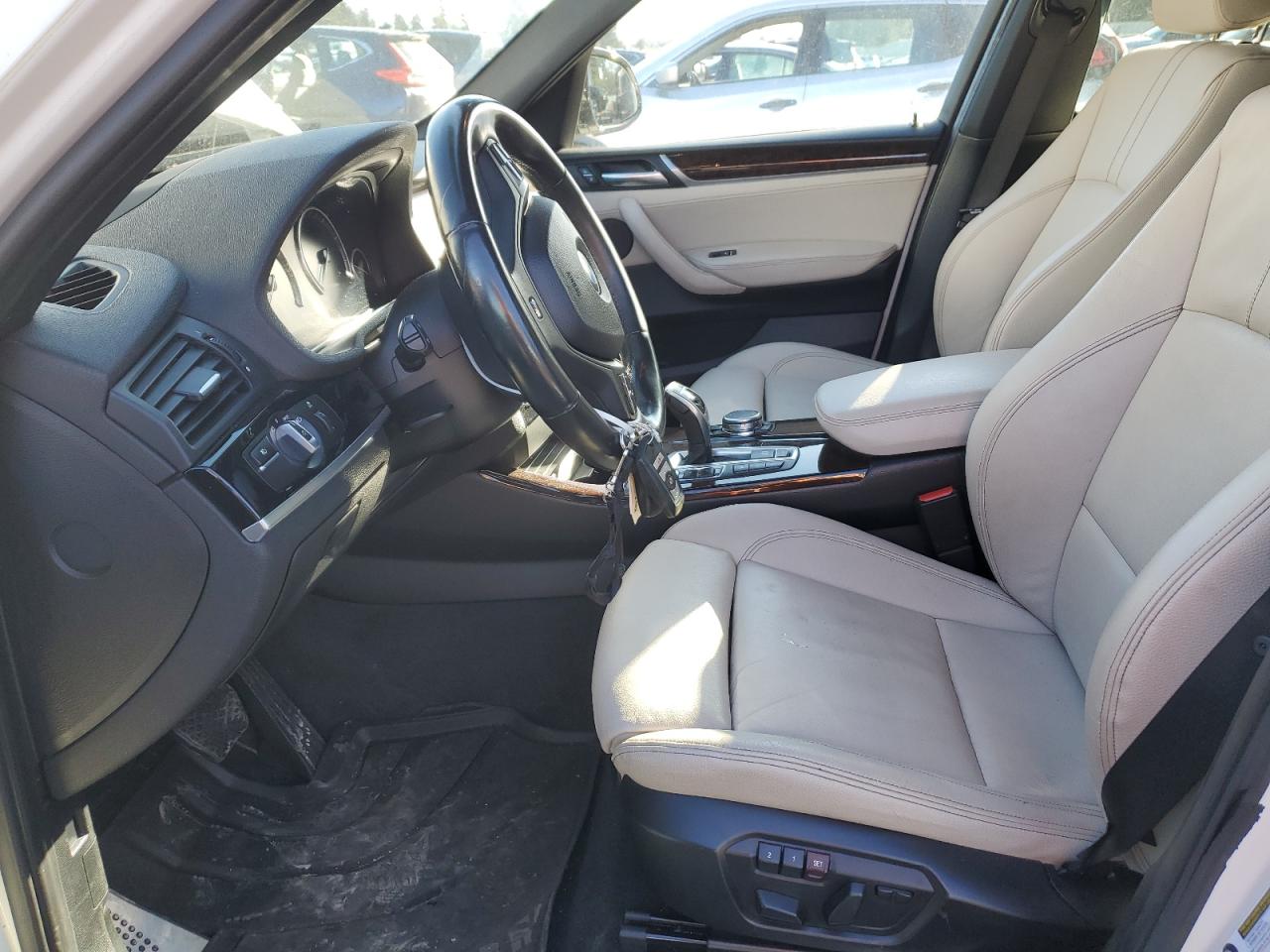 2016 BMW X3 VIN 5UXWX7C51G0K36008 Copart auction photo, front end damage thumbnail 7