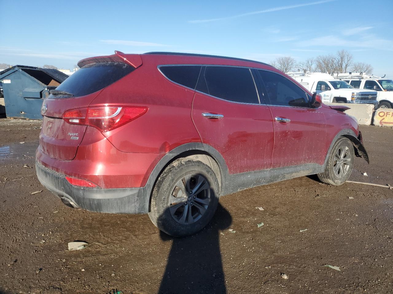2014 Hyundai Santa Fe VIN 5XYZUDLB5EG207341 Copart auction photo, front end / minor dent/scratches damage thumbnail 3