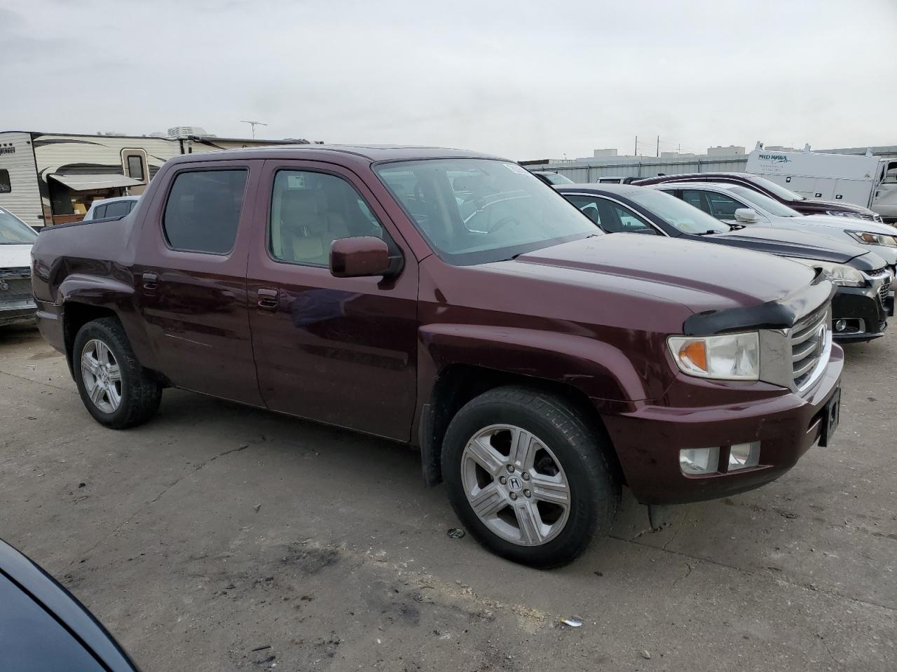 2013 Honda Ridgeline VIN 5FPYK1F58DB012661 Copart auction photo, rear end / minor dent/scratches damage thumbnail 4