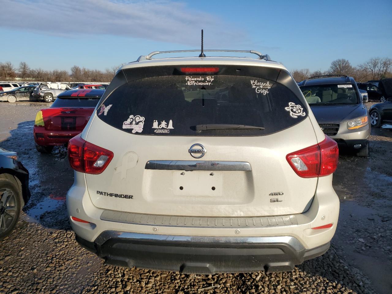 2017 Nissan Pathfinder VIN 5N1DR2MM2HC683471 Copart auction photo, all over damage thumbnail 6