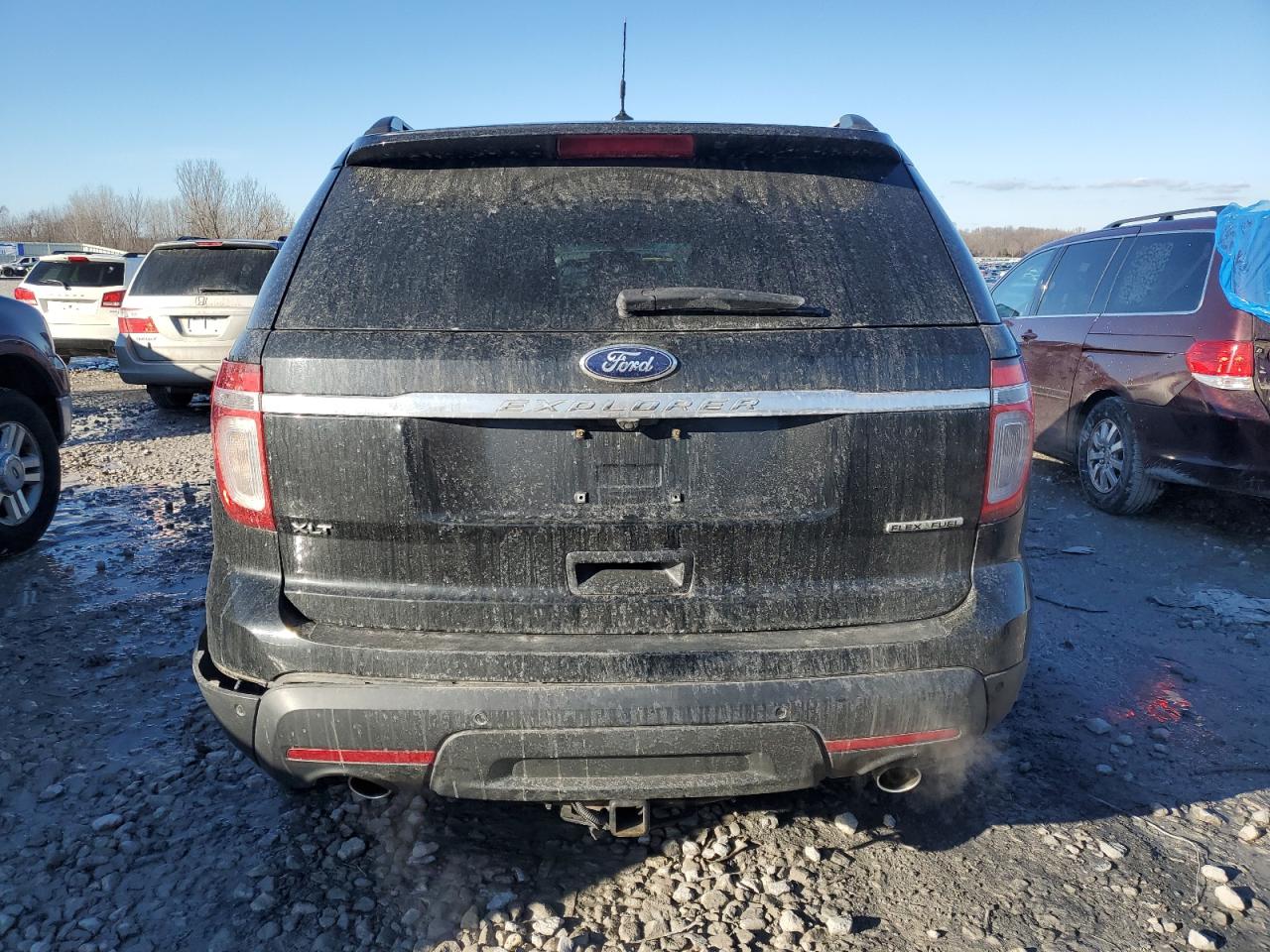 2014 Ford Explorer VIN 1FM5K7D80EGB15751 Copart auction photo, side / rear end damage thumbnail 6