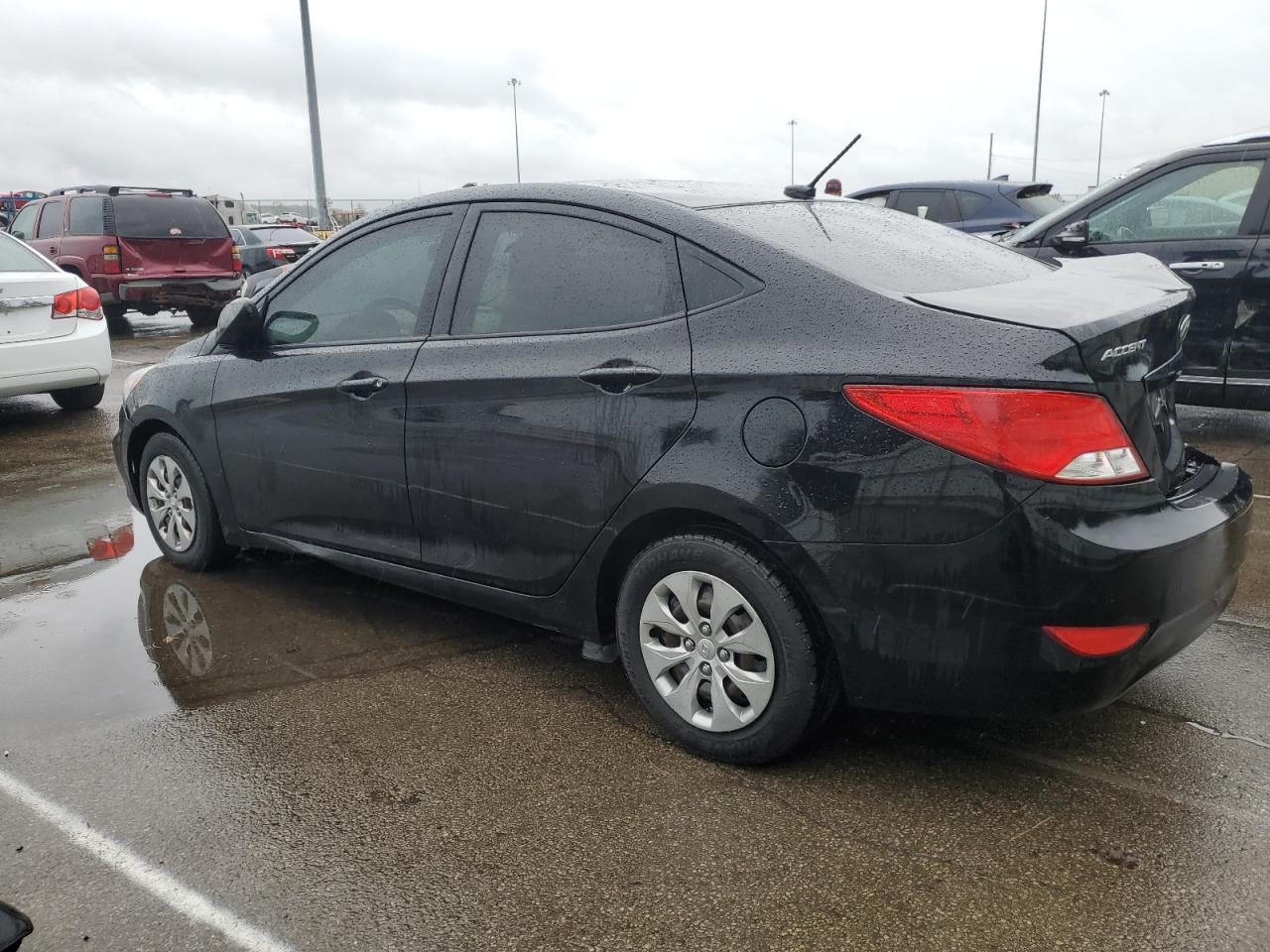 2017 Hyundai Accent VIN KMHCT4AE3HU336585 Copart auction photo, rear end / front end damage thumbnail 2
