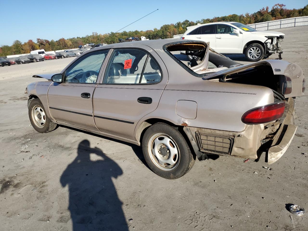 1994 GEO Prizm VIN 1Y1SK5362RZ083578 Copart auction photo, all over / minor dent/scratches damage thumbnail 2