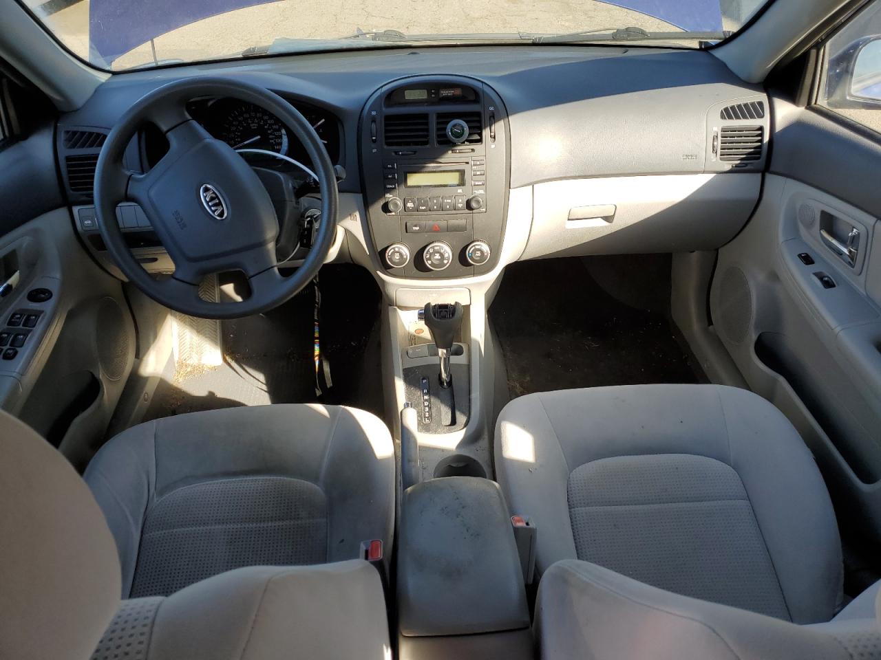 2008 KIA Spectra VIN KNAFE122585507956 Copart auction photo, all over damage thumbnail 8