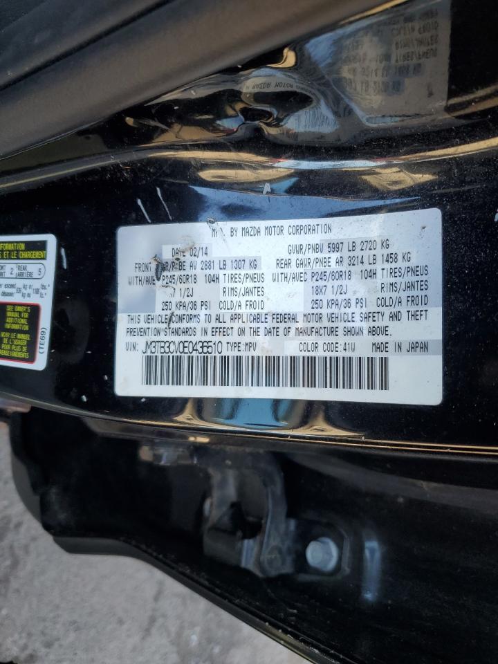 2014 Mazda CX-9 VIN JM3TB3CV0E0436510 Copart auction photo, front end / rear end damage thumbnail 15