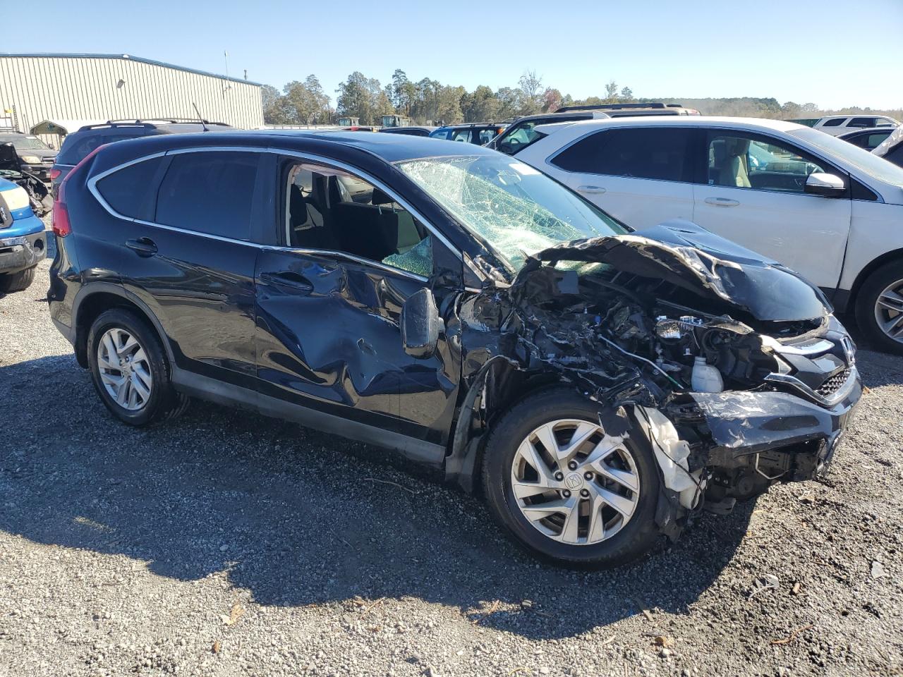 2015 Honda CR-V VIN 2HKRM3H52FH514795 Copart auction photo, front end / side damage thumbnail 4