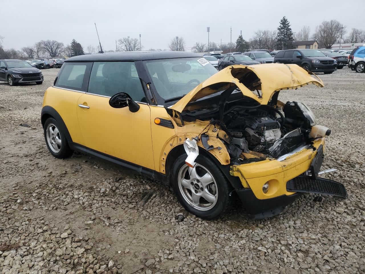 2008 MINI Cooper VIN WMWMF335X8TU64218 Copart auction photo, front end damage thumbnail 4