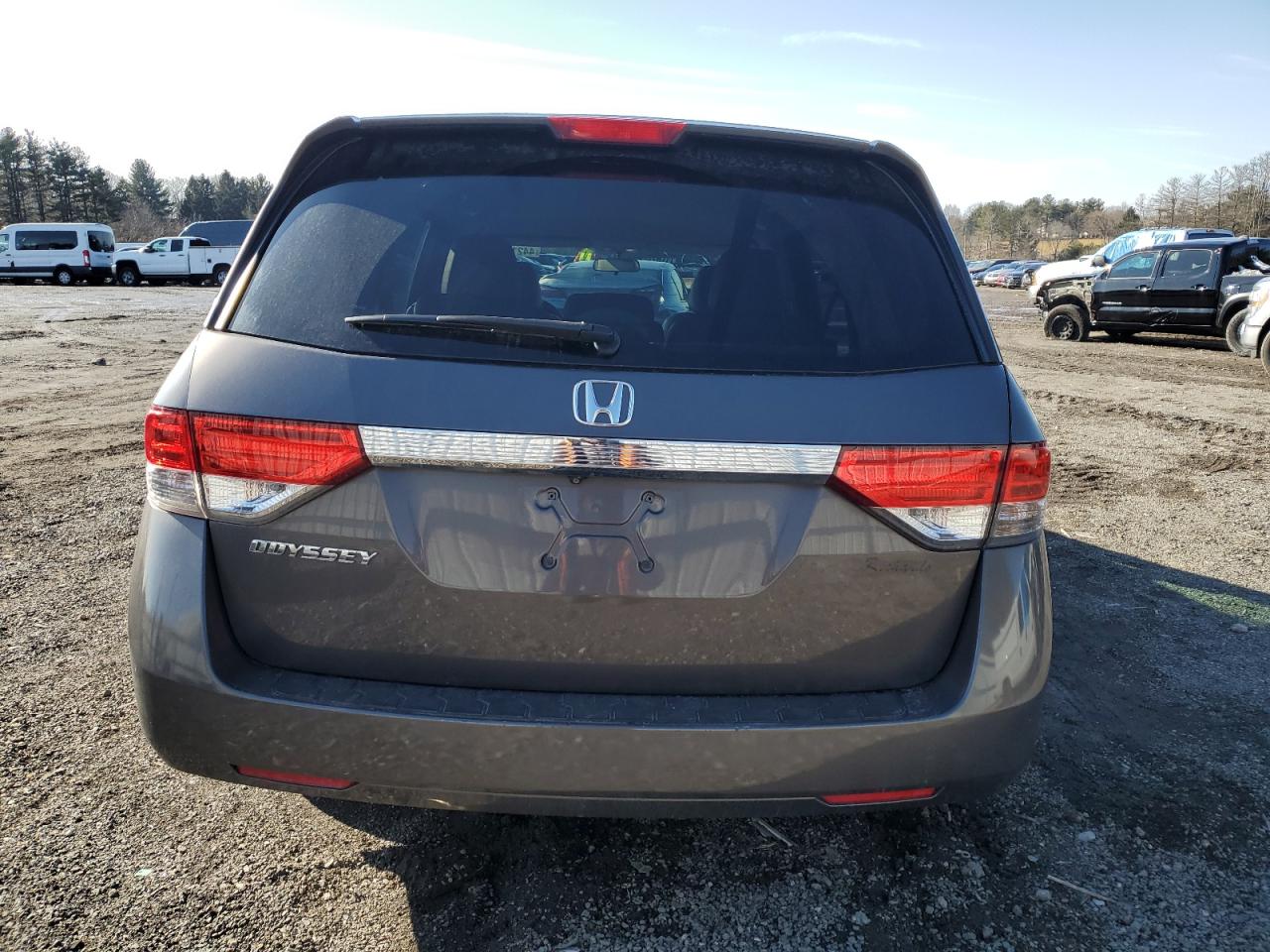 2015 Honda Odyssey VIN 5FNRL5H49FB115726 Copart auction photo, front end / undercarriage damage thumbnail 6
