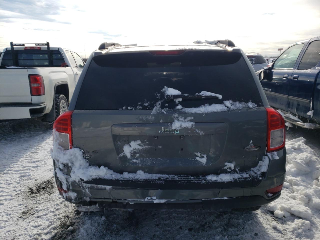 2012 Jeep Compass VIN 1C4NJDAB0CD702519 Copart auction photo, rear end damage thumbnail 6