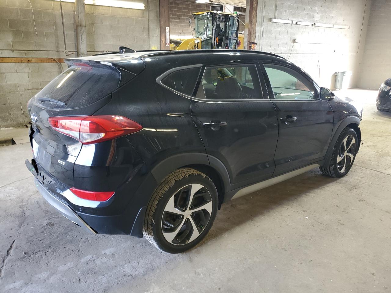 2018 Hyundai Tucson VIN KM8J3CA22JU758523 Copart auction photo, front end / rear end damage thumbnail 3