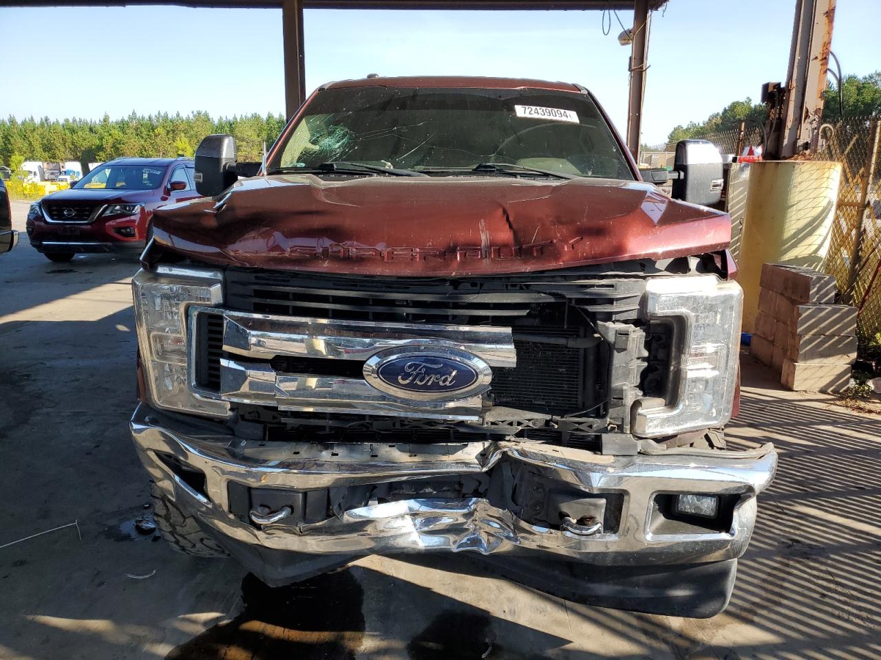 2017 Ford F250 VIN 1FT7W2BT2HED89819 Copart auction photo, front end damage thumbnail 5