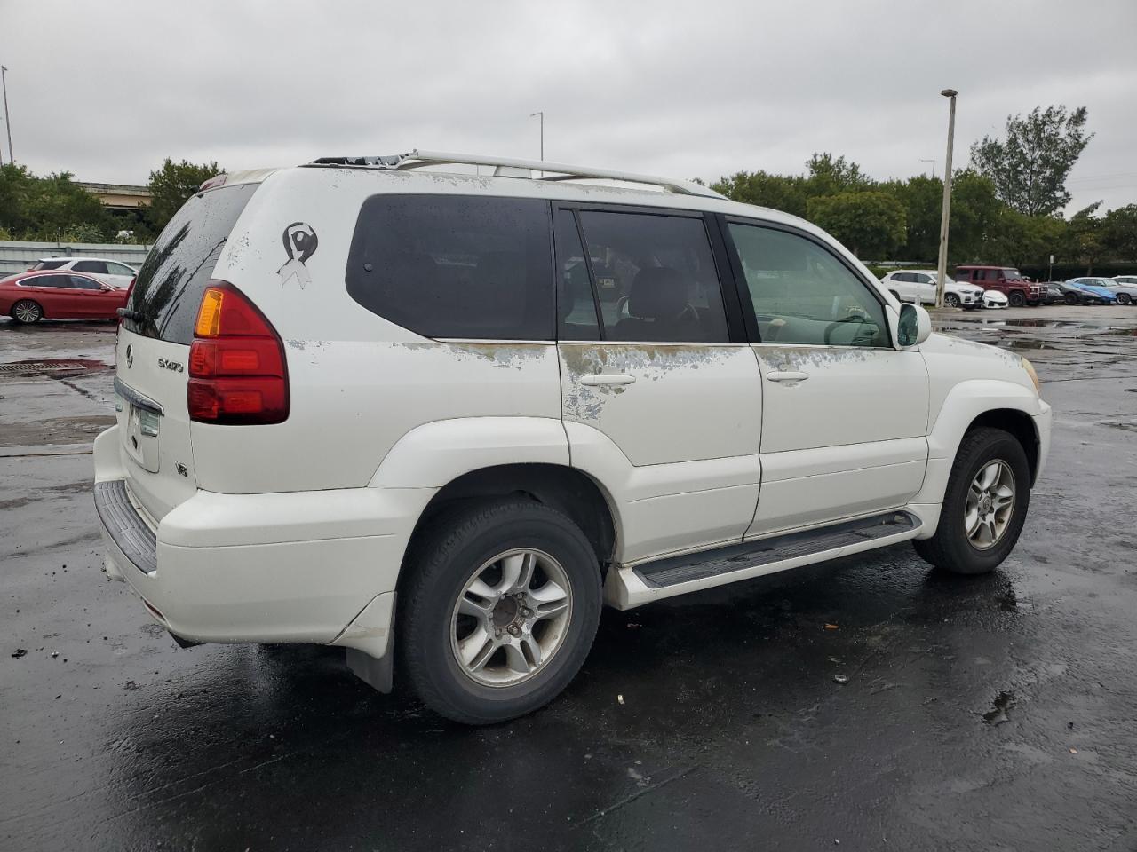 2007 Lexus GX VIN JTJBT20X570127651 Copart auction photo, side damage thumbnail 3