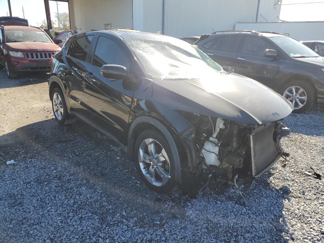 2017 Honda HR-V VIN 3CZRU5H54HM725452 Copart auction photo, front end / side damage thumbnail 4