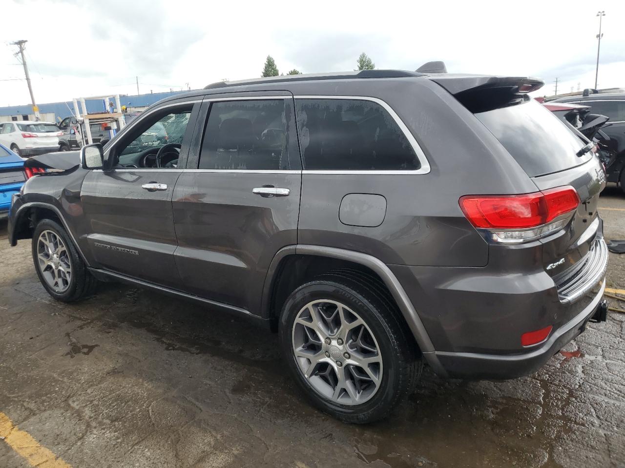 2020 Jeep Grand Cherokee VIN 1C4RJFCT0LC423791 Copart auction photo, front end / side damage thumbnail 2