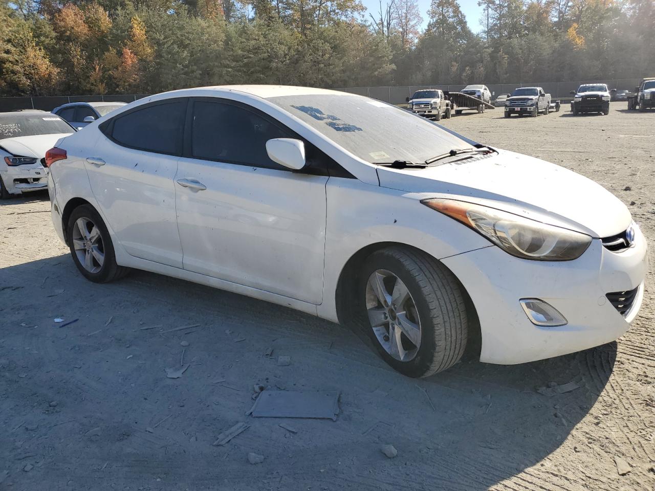 2013 Hyundai Elantra VIN 5NPDH4AE4DH344855 Copart auction photo, vandalism / minor dent/scratches damage thumbnail 4