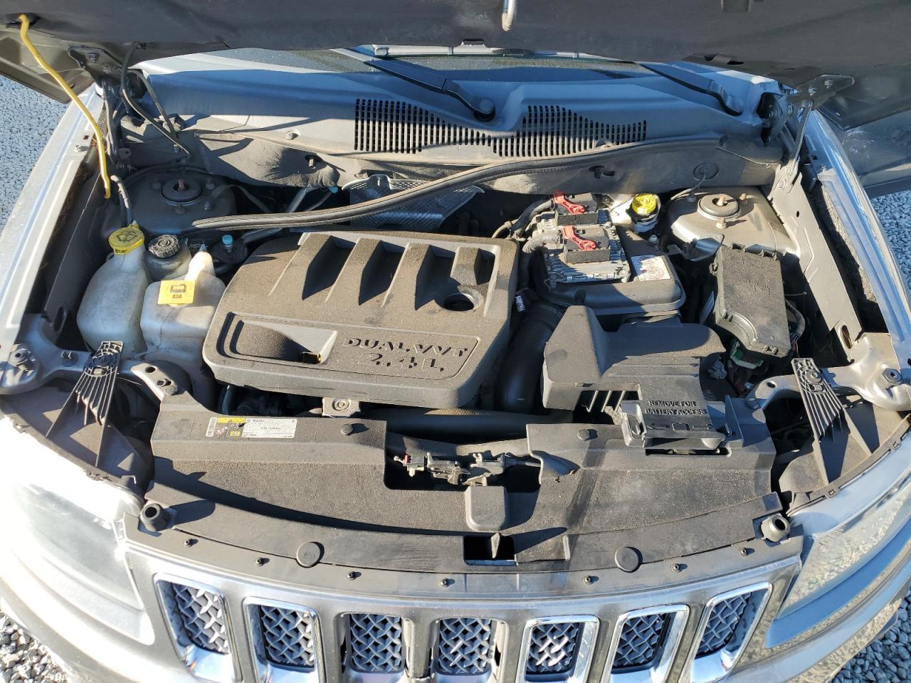 2014 Jeep Compass VIN 1C4NJCCBXED502662 Copart auction photo, front end / side damage thumbnail 14