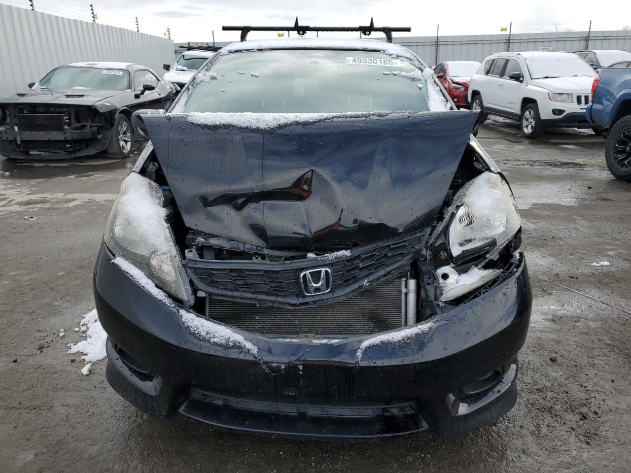 2013 Honda Fit VIN JHMGE8G56DC065437 Copart auction photo, front end damage thumbnail 5