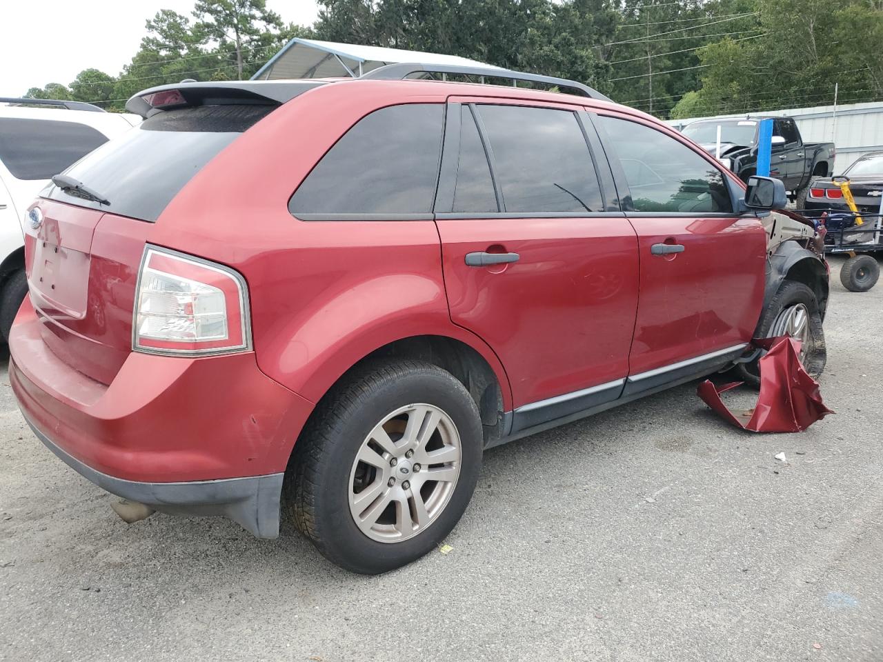 2007 Ford Edge VIN 2FMDK36CX7BB39071 Copart auction photo, front end damage thumbnail 3