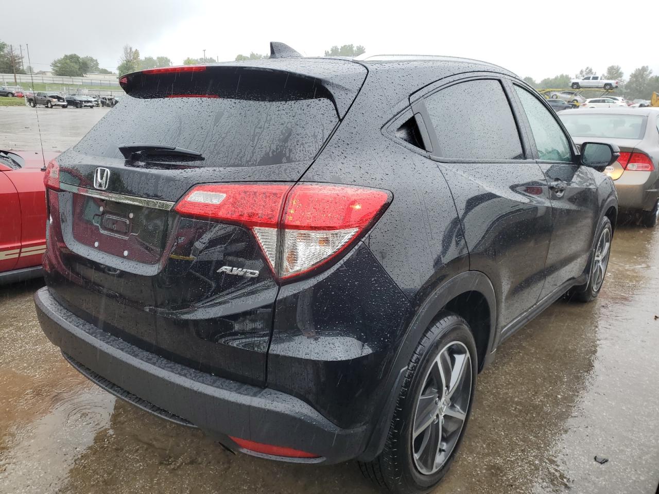 2021 Honda HR-V VIN 3CZRU6H74MM729549 Copart auction photo, side damage thumbnail 3