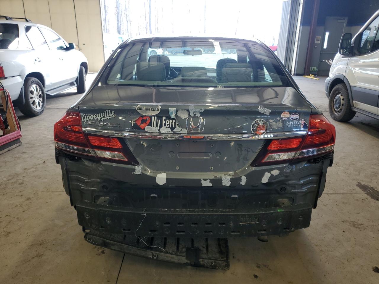 2013 Honda Civic VIN 19XFB2F82DE252472 Copart auction photo, all over / minor dent/scratches damage thumbnail 6