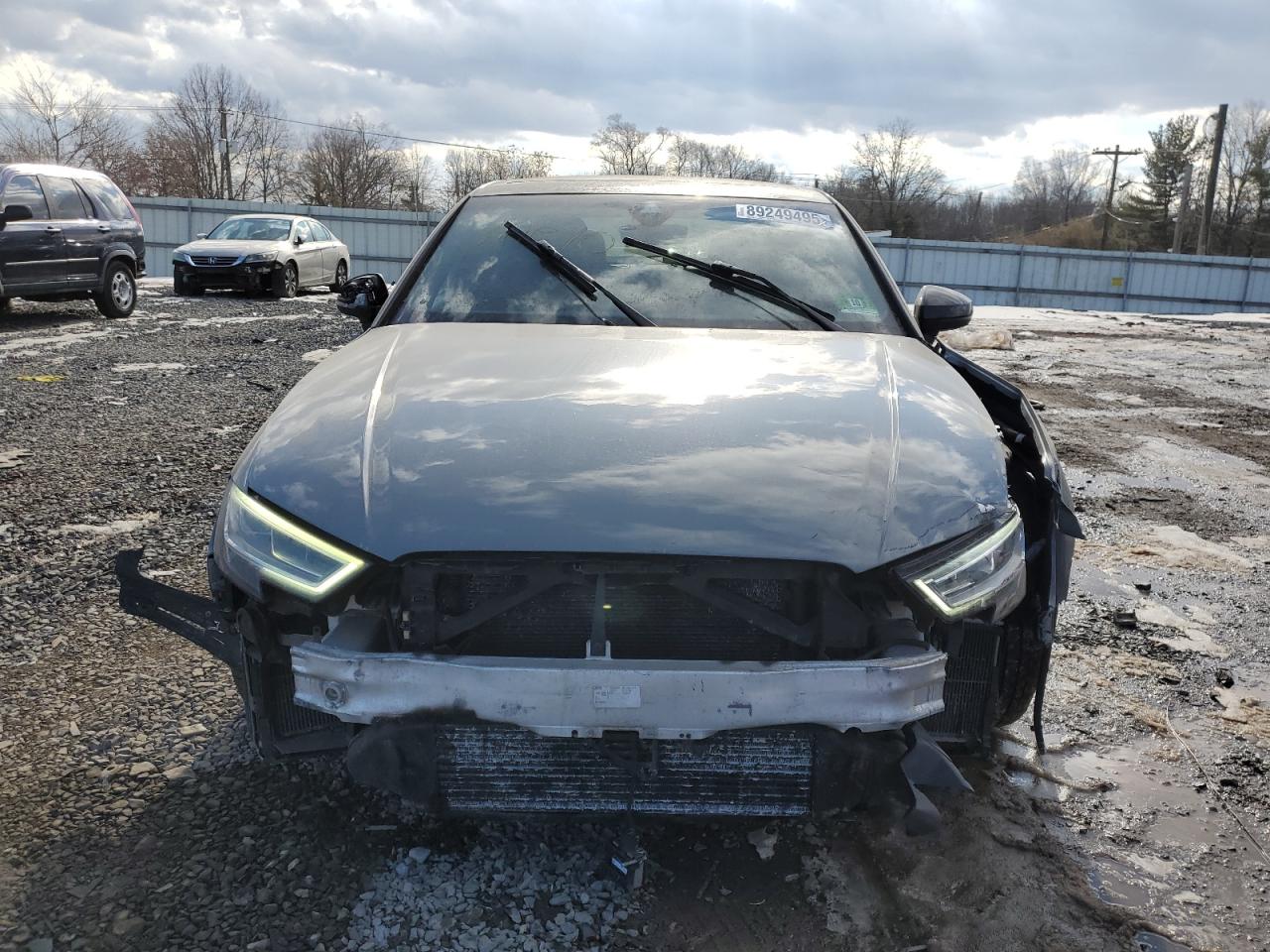 2018 Audi RS3 VIN WUABWGFF1J1906295 Copart auction photo, side / front end damage thumbnail 2