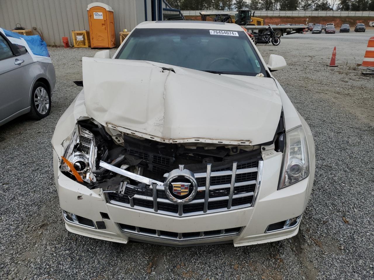 2013 Cadillac CTS VIN 1G6DP5E39D0120160 Copart auction photo, front end damage thumbnail 5